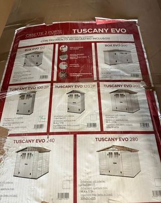 Caseta de jardín resina con suelo 4 m