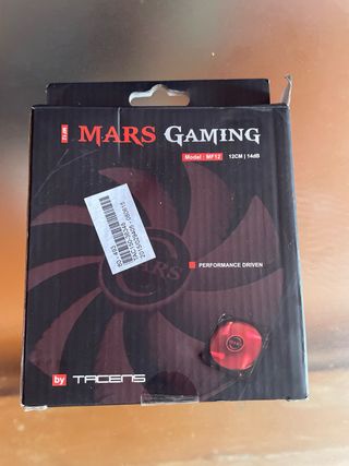 Fuente de Poder ATX Negra con Ventilador Rojo