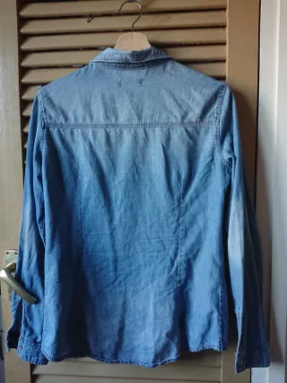 Camisa vaquera mangas largas talla M