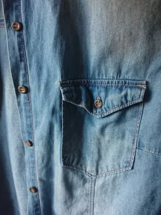 Camisa vaquera mangas largas talla M