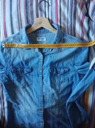 Camisa vaquera mangas largas talla M