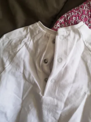 Conjunto Fato Treino Flores Rosa Bebé