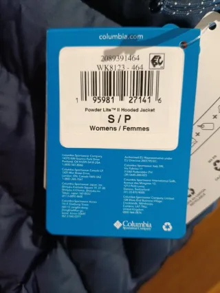 Chaqueta Columbia Powder Lite II Azul Marino