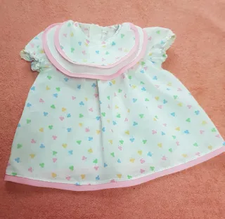 Vestido de muñeca con estampado floral