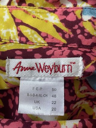 Blusa Anne Weyburn Talla 42 Floral