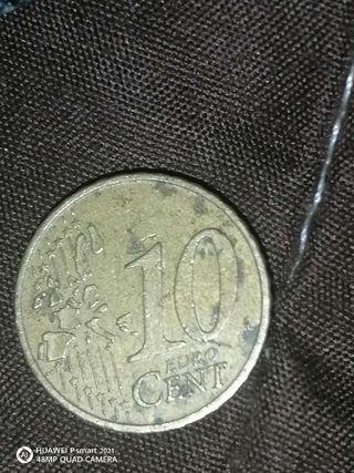 Moneda 10 céntimos Euro 2002