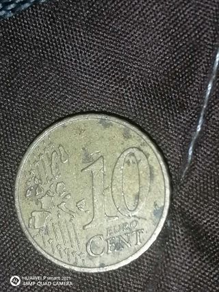 Moneda 10 céntimos Euro 2002