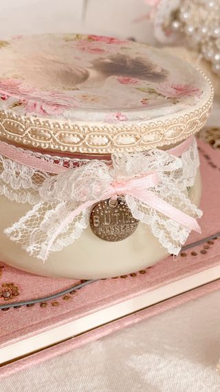 Candela in cera di soia vintage orchidea nera