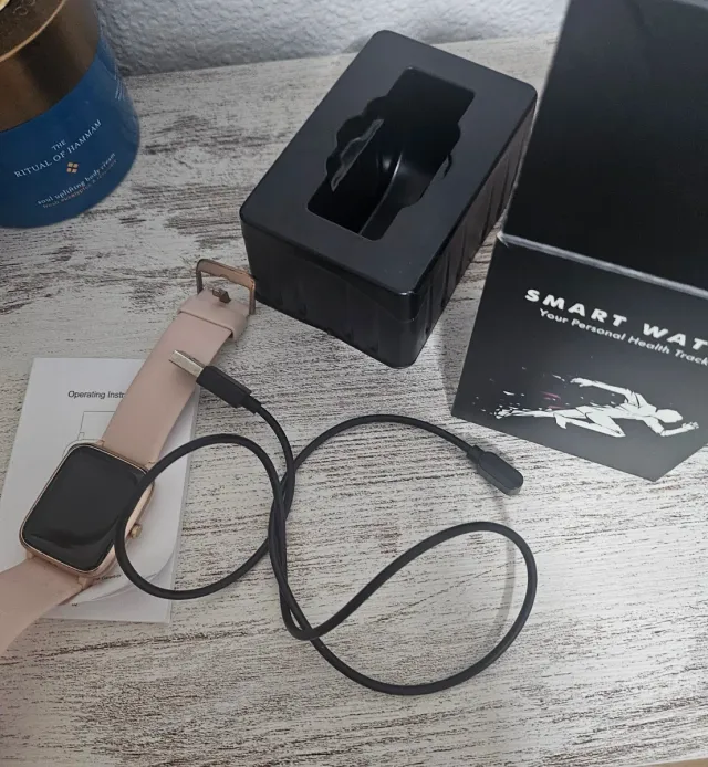 Smartwatch Dorado y Rosa