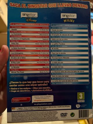 Singstar PlayStation 2: 2 Juegos Disney y Miliki