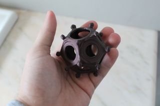 Dodecaedro Gallo-Romano Bronzo Antico