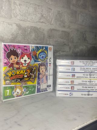 COLECCION PRECINTADA COMPLETA Yo-kai watch 3Ds