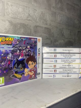 COLECCION PRECINTADA COMPLETA Yo-kai watch 3Ds