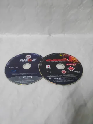 Lote 2 Juegos PS3 FIFA 18 y Metal Gear Solid 4
