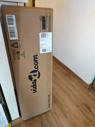 Mueble Colgante con estantes Roble y Blanco