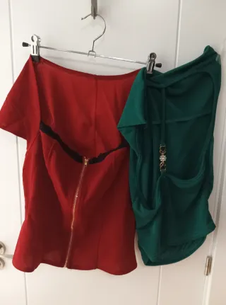 Camisetas espalda abierta y cremallera