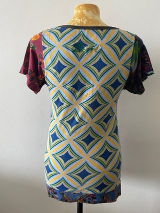 Camisa Desigual Talla 36 Estampado Geisha