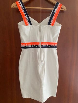 Vestito Armani Exchange bianco con dettagli