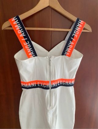 Vestito Armani Exchange bianco con dettagli