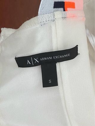 Vestito Armani Exchange bianco con dettagli