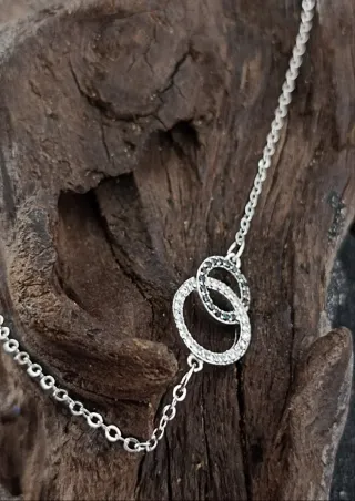 Lote Joyería Plata Anillos Entrelazados