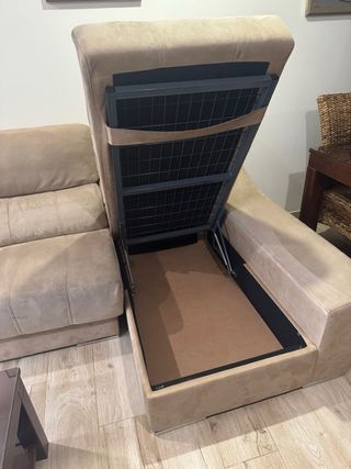 Chaiselongue con canapé abatible