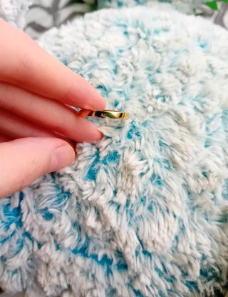 Anillo chapado oro 18k con piedrecita