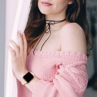 2 Pack Cinghie per Apple Watch 40mm 41mm 38mm, Nere/Stelle