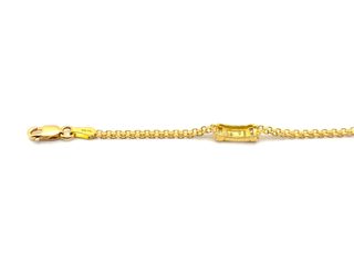 E1800954-6 Pulsera Oro 18k Con Circonita