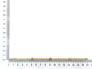 E1800954-6 Pulsera Oro 18k Con Circonita