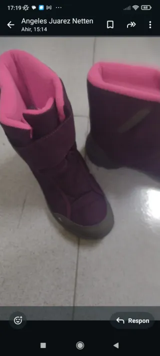 Patines, Botas nieve, Botas cuero y chaqueta