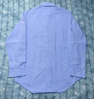 Calvin Klein Camisa Manga Larga Azul Básica