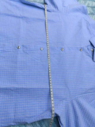 Calvin Klein Camisa Manga Larga Azul Básica