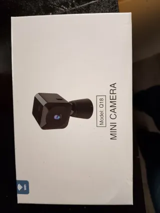 Mini cámara de vigilancia negra