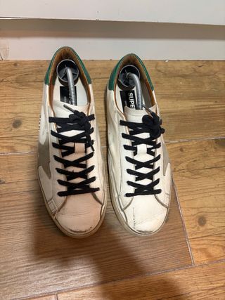 Golden Goose Sneakers Blancas y Verdes