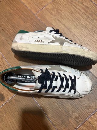 Golden Goose Sneakers Blancas y Verdes