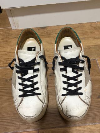 Golden Goose Sneakers Blancas y Verdes