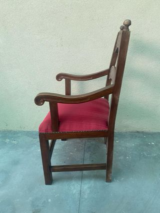 Sedia padronale in legno massiccio '800