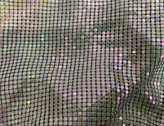 Bolso saca metalizado plateado