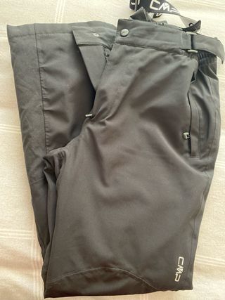 Pantalón de esquí CMP negro con tirantes
