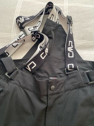 Pantalón de esquí CMP negro con tirantes