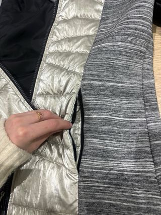 Chaqueta Superdry Negra y Plateada