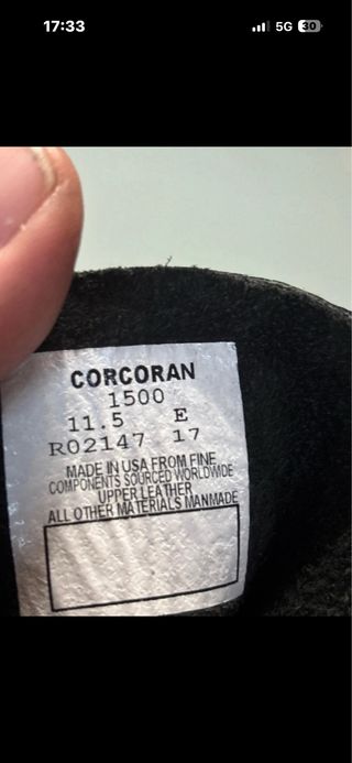 Corcoran Stivali Militari Neri