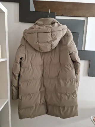 Piumino lungo Zara donna L beige