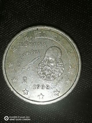 Moneda 10 Céntimos Cervantes 1999 España