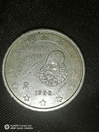 Moneda 10 Céntimos Cervantes 1999 España