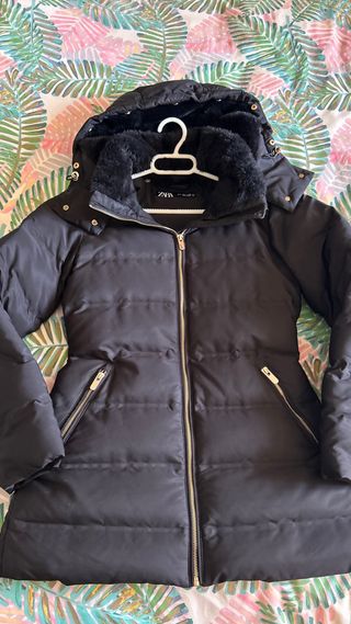 Anorak Zara Plumas Talla S