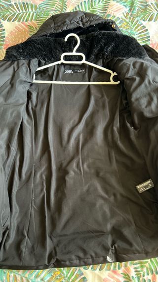 Anorak Zara Plumas Talla S