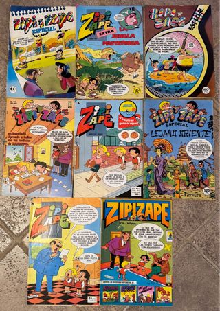 LOTE DE 8 TEBEOS ZIPI ZAPE SERIE EXTRA ESPECIAL
