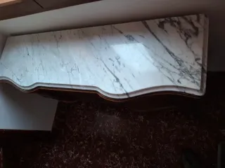 Mueble Buffet Vintage Madera y Mármol